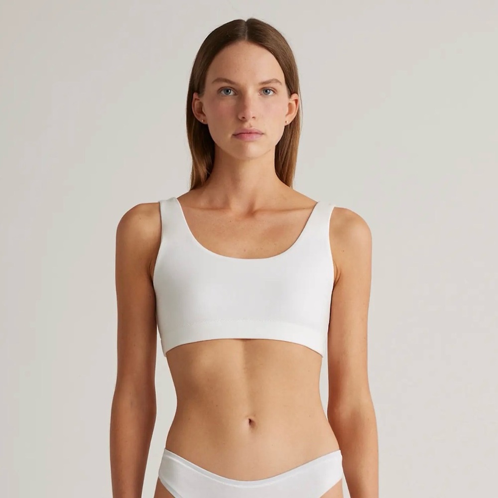 Quince Organic Cotton Tank bralette NWOT (2 pack)